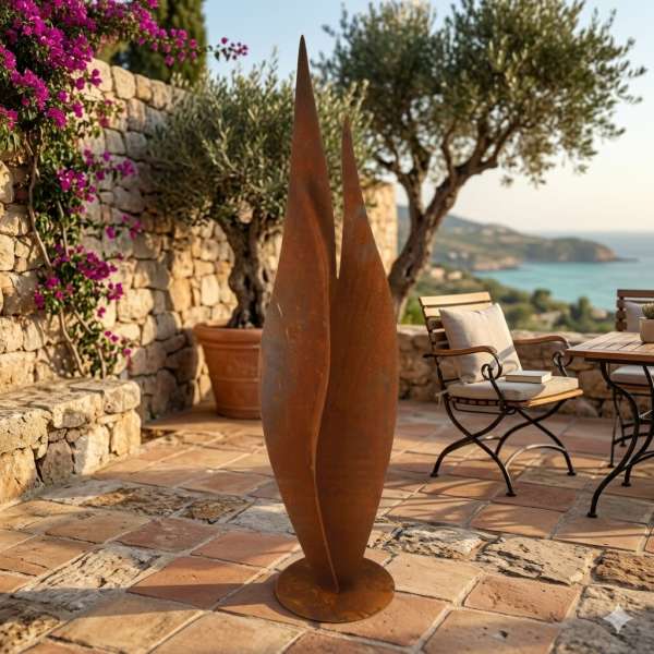 Bezaubernde Säule Flamme - Höhe ca. 100 cm